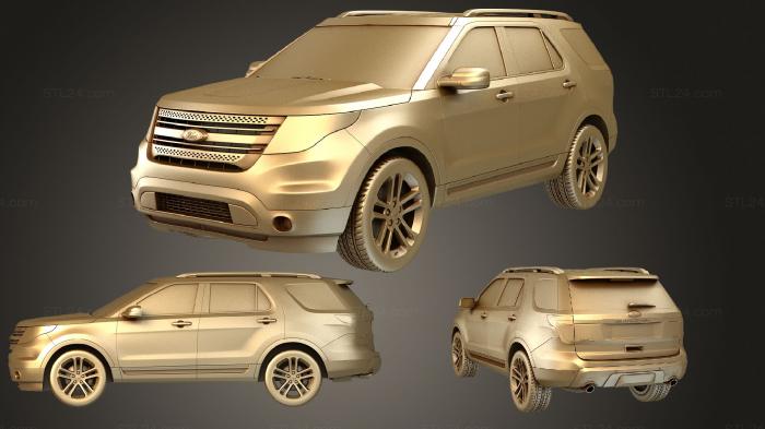 Автомобили и транспорт (Ford Explorer 2011, CARS_1545) 3D модель для ЧПУ станка